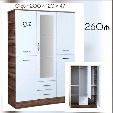 *Yeni ✨️Dolab 3 qapılı 260Azn* *İstehsal Rusiya Laminat 18/lik