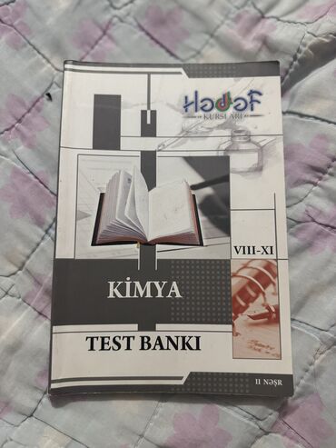 Kimya test bankı abituryent 
yenidir ucuz satılır (1-4cu qruplar üçün)