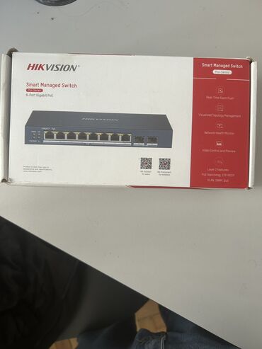 fly ds 124: Hikvision 8 Port Gigabit Smart Poe Switch. Model: Hikvision DS-