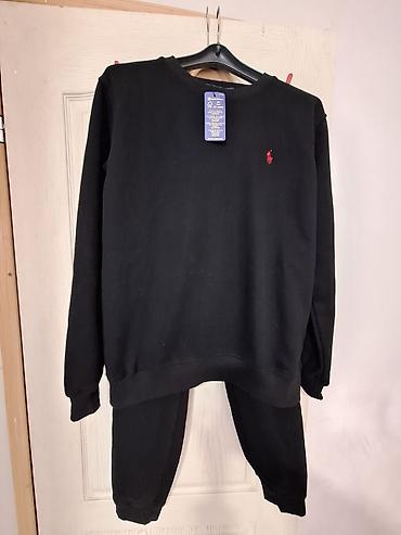 Gornji i donji deo: Polo Ralph Lauren trenerka.Nova sa etiketama.Crne boje,sa crvenim — 6