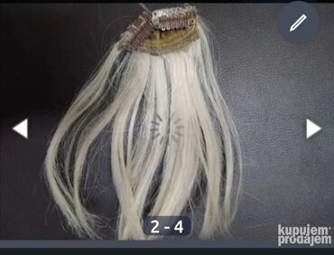 Perike i klipse: Prodajem prirodnu kosusniženu . na stanju ;perika prirodna — 22