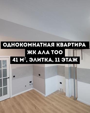 506: 1 комната, 41 м², Кок-Жар мкр Элитка, 11 этаж, Евроремонт — 1