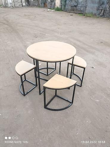 Кухонные столы и стулья: Кухонный стол и стул, Новый, Самовывоз, Бесплатная доставка, Платная доставка — 4