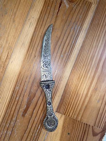 sapı: Bürünc dekorativ bıçaq - Material: bürünc (tam metal), təkparça tökmə — 2