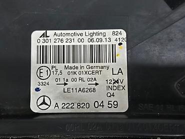 s class fara: Sol, Yaxın və uzaq vuran işıqlar Mercedes-Benz, 2013 il, Orijinal, Almaniya, Yeni — 2