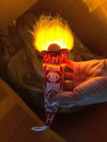 Yeni il oyuncaqları və bəzəkləri: Məhsul: LED işıqlı Yeni il/C̈əngə mücəssəməsi – skandinav cırtdan — 6