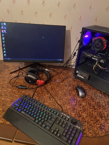 kamputer ucuz: İ5 11400f Rtx3050 Ram 16 gb Ssd 500gb Monitor 144 msi 1hz msi 23.8