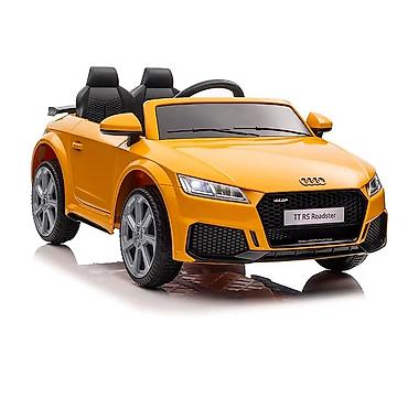 bluetooth mikrofon za decu: Audi TT RS – licencirani dečiji automobil na akumulator, žuti Šifra — 4