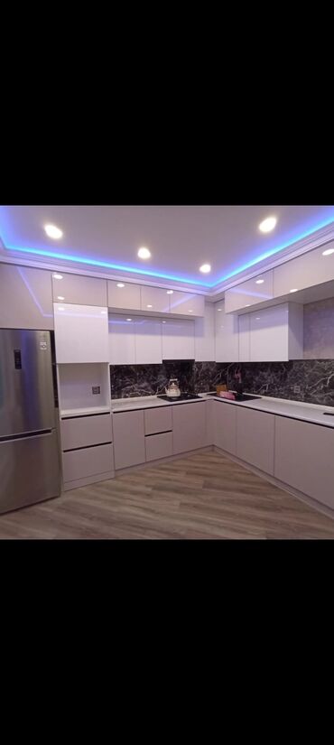 Mətbəx mebeli: Mebel paketı – müasir mətbəx, yemək masası dəsti, yataq və qarderob - — 1