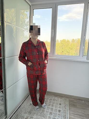 пижама 5в1: Женские пижамные комплекты - Формат: кофта на пуговицах + длинные — 3