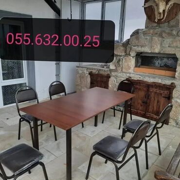 Masa və oturacaq dəstləri: Stol stul desti anbardan satiş var Modellər coxdur Rəng secimi etmək — 4