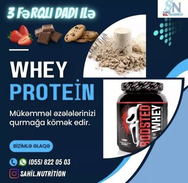 Digər idman qidaları: Protein Çəki: 500 - 750 g, Yeni