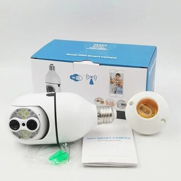 Videomüşahidə: Ağıllı WiFi kamera adi lampa formasında hazırlanmışdır və standart