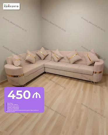 kundur: Künc divan, Qonaq otağı üçün, Parça, Bazalı, Açılan — 1