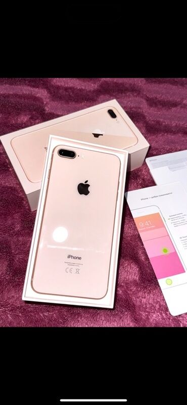 Apple iPhone: IPhone 8 Plus, 64 GB, Rose Gold, Sənədlərlə