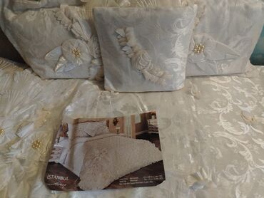 Örtüklər: Yataq üçün Yeni Qaşlı rəng - Bej Yataq örtüyü — 7