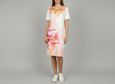 reserved sukienka w kwiaty midi: TXM, Women`s dress, size S