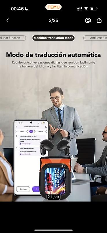 аккумулятор bluetooth: TWS simsiz qulaqlıq + displeyli şarj qabı - Ultra uzun batareya ömrü — 4