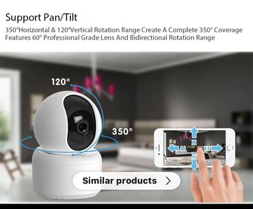 Видеонаблюдение: Камера для видеонаблюдения 3Mp работает через Wi-Fi . программа Tuya — 5