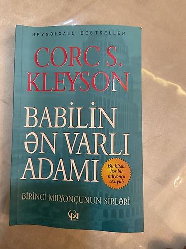 dərs kitabları: Məhsul: Kitab – “Babilin Ən Varlı Adamı” Müəllif: Corc S. Kleyson Dil — 1