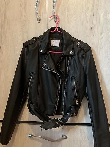 leopard 7: Кожанная куртка Bershkaотличное состояние надевали пару раз — 2