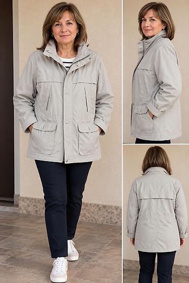 bogner kozna jakna: Raintex ženska prelazna jakna – svetlosiva - Model: parka/kratki — 1