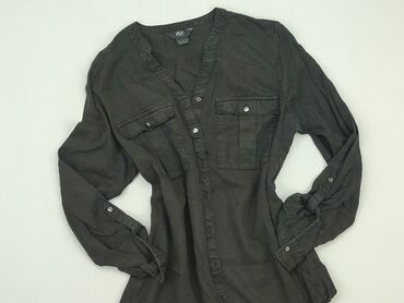 czarne ażurowe bluzki: Koszula Damska, F&F, M, stan - Dobry