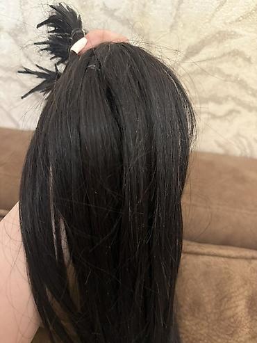 Şəxsi əşyalar: Təbii qara saç tutamı - Material: 100% təbii insan saçı - Rəng: tünd — 1