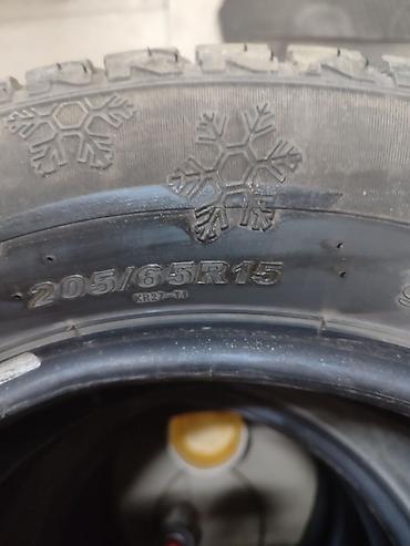 зимние балоны: Зимние шины 205/65 R15 отличное состояние ездили месяц - Тип: зимние — 1