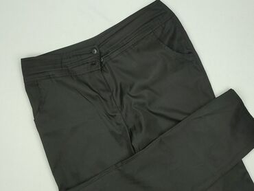 legginsy prążkowane push up: Material trousers for women, size M (EU 38)