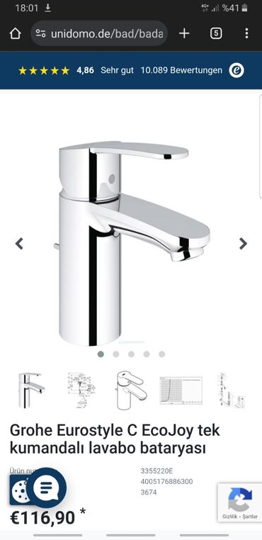 смеситель с подогревом бишкек: Grohe kran.
ela veziyyetde.
original