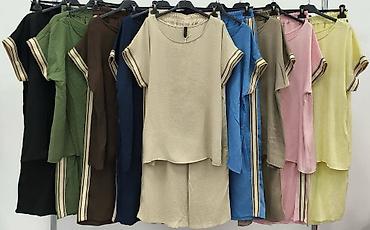 Kompleti: Ženski komplet – bluza i pantalone širokog kroja - Dizajn: ležeran i — 5