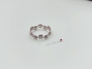 Серебряные кольца: Кольцо, Коктейльное, Женские, Фианит, Новый — 2