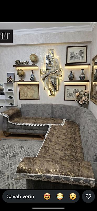 ткань для дивана: Maqnitli Divan üzlüyü . ,künc divan örtüyü dəsti - Model: L — 1