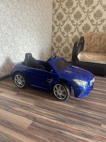 oyuncak masin: Uşaqlar üçün elektrikli minik maşını – Mercedes üslubunda, mavi rəngdə — 2