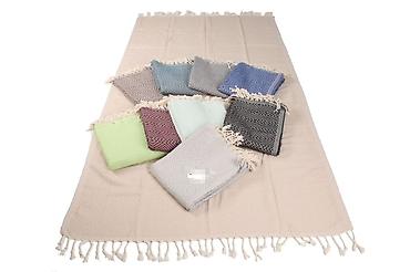 Полотенца: Пештемали (турецкие полотенца/пледы) с бахромой - Материал: легкий — 4