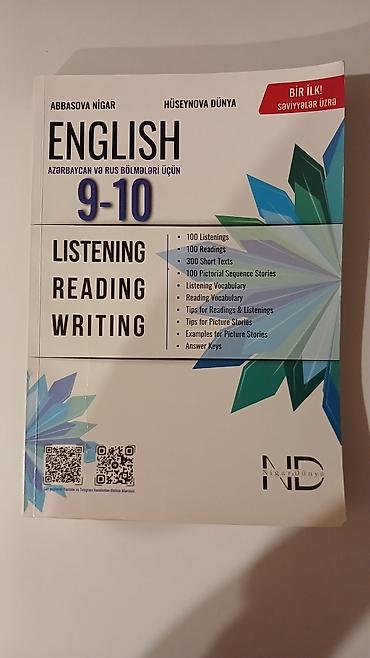 Kitablar və jurnallar: Məhsul: English 9–10 – Listening, Reading, Writing (Azərbaycanca və — 1