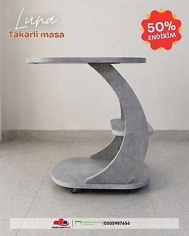 luna: Jurnal masası, Yeni, Açılmayan, Laminat, Oval masa — 4