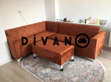 pufik divan: Угловой диван, Новый, Нераскладной, Без подьемного механизма, Ткань, Платная доставка