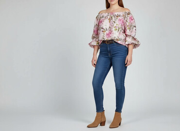 bluzki boho plus size: Жіноча блуза, розмір XL