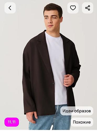 жакет mango: Распродажа с цеха шоу-рум! Оверсайз пиджак унисекс - Свободный силуэт — 2