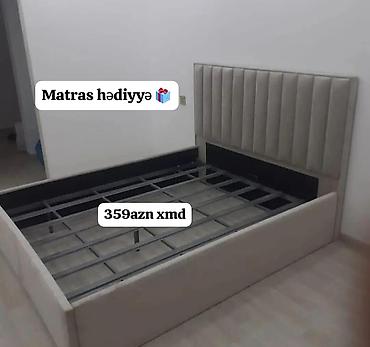 Mebel: Yumşaq başlıqlı, müasir dizaynlı çarpayı karkası Rəng: Açıq lalafo.az -da Mebel: Yumşaq başlıqlı, müasir dizaynlı çarpayı karkası Rəng: Açıq