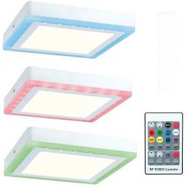 Rasveta: Paulmann Wall/Ceiling Sun RGB LED panel 245 × 245 mm, 2700K, 230V, alu — 12