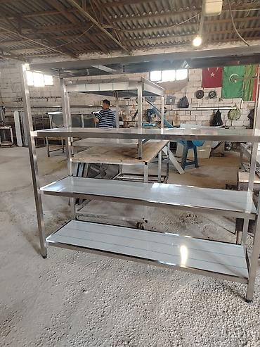 zeytun yağı: Paslanmayan poladdan (inox) hazırlanmış çoxsəviyyəli rəf sistemi - — 7