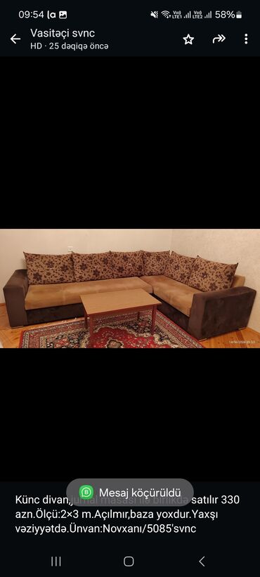 divan satisi: Угловой диван