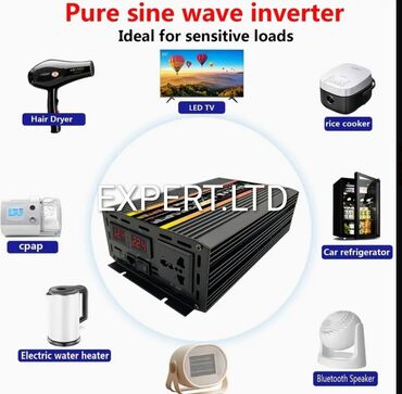 İnverterlər: Yeni Inverter, 100-300 Vt, 12 - 220 volt, Ünvandan götürmə, Ödənişli çatdırılma — 30