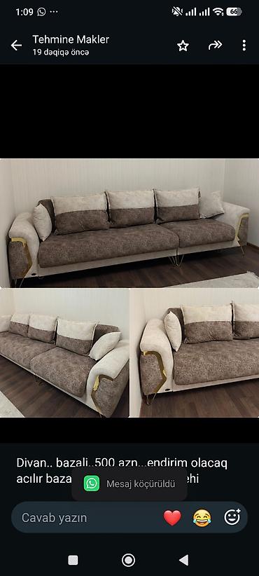 Divan. bazali. 500 azn. endirim olacaq acılır bazalidi ünvan Hövsan lalafo.az -da Divan. bazali. 500 azn. endirim olacaq acılır bazalidi ünvan Hövsan