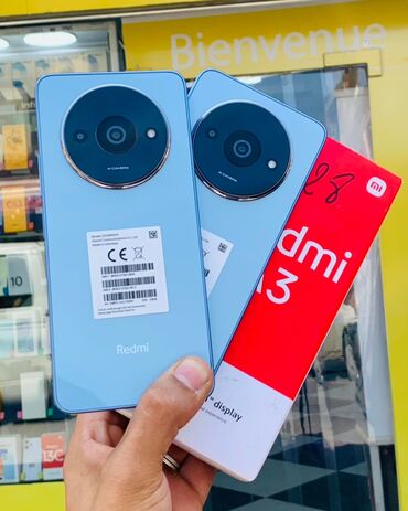 redmi 12 ekran qiymeti: Xiaomi A3, 128 GB, rəng - Göy, 
 Barmaq izi, Face ID, Hissə-hissə ödəniş