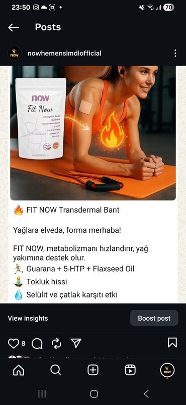 LDV: FIT NOW Transdermal Bant - Transdermal yapışqan bant forması -