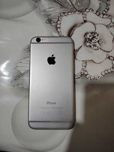yaddaş diski: IPhone 6, Серебристый, Отпечаток пальца